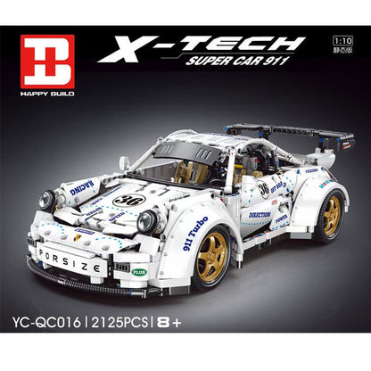 YC-QC016 Technic ‘Porsche’ 911 Widebody building blocks 2525pcs bricks Toys For Gift ship from China(no tax )