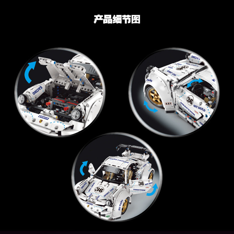 YC-QC016 Technic ‘Porsche’ 911 Widebody building blocks 2525pcs bricks Toys For Gift ship from China(no tax )