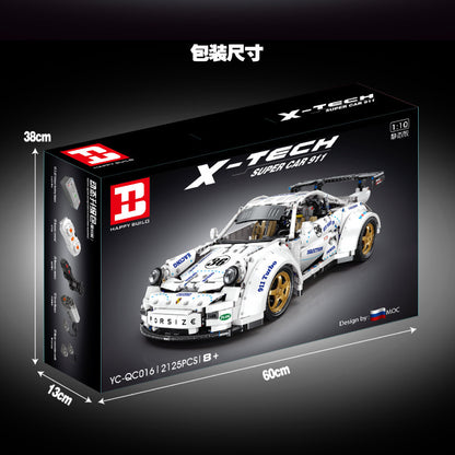 YC-QC016 Technic ‘Porsche’ 911 Widebody building blocks 2525pcs bricks Toys For Gift ship from China(no tax )