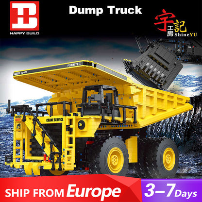YC22005 Technic 1:37 Motor Shine YU Dump Truck Car Building Blocks 3565pcs Bricks From Europe 3-7 Days Delivery.