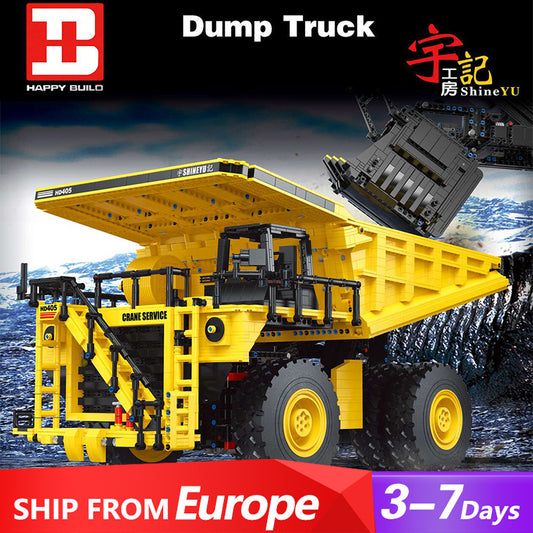YC22005 Technic 1:37 Motor Shine YU Dump Truck Car Building Blocks 3565pcs Bricks From Europe 3-7 Days Delivery.
