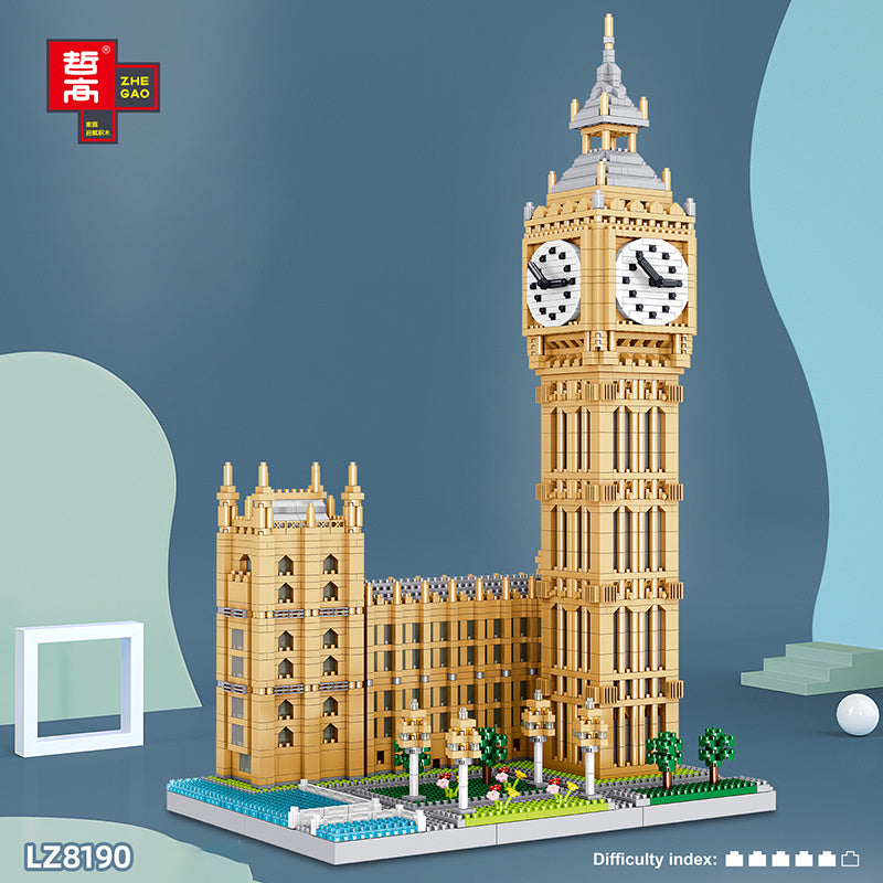 ZHEGAO 8190 Moc Mini Bricks Creator Expert Buildings Big Ben Building Blocks 3466pcs From China.