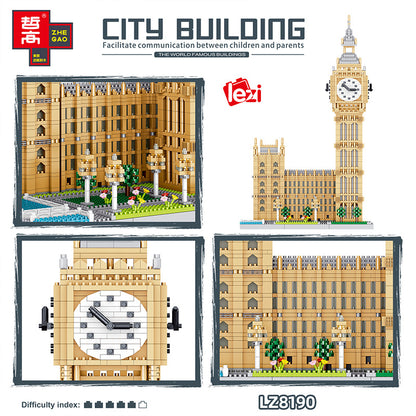 ZHEGAO 8190 Moc Mini Bricks Creator Expert Buildings Big Ben Building Blocks 3466pcs From China.