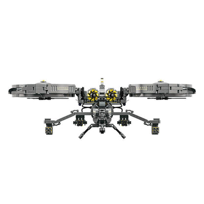 ZHEGAO QJ5001 Science Fiction Series Phantom Attack Aircraft Building Blocks Toy 1093pcs Ship From China