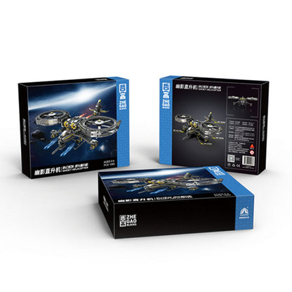 ZHEGAO QJ5001 Science Fiction Series Phantom Attack Aircraft Building Blocks Toy 1093pcs Ship From China