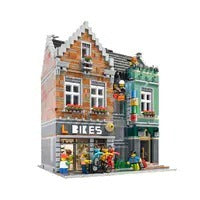 ZHEGAO QL00959 MOC Modular Building Creator Expert MINI Bike Shop Building Blocks 3668pcs Bricks from China