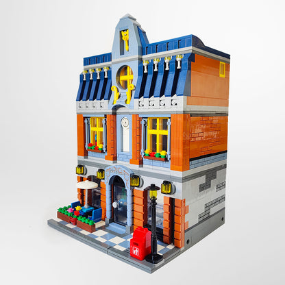 ZHEGAO QL0935 Creator MOC Street View Series Hill Tavern Building Blocks Bricks Ship From China