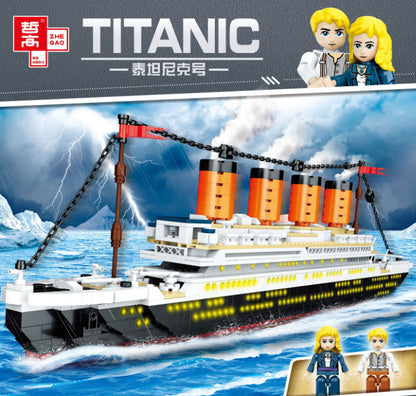 ZHEGAO QL0958 1202pcs Movie Series Titanic Model Building Blocks Toy From China