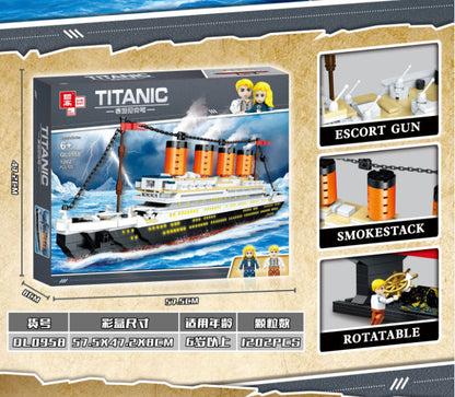 ZHEGAO QL0958 1202pcs Movie Series Titanic Model Building Blocks Toy From China