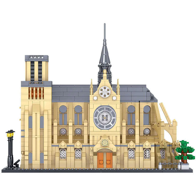 ZHEGAO QL0964 Cathédrale Notre Dame de Paris Building Blocks 2541pcs Bricks Toys Model From China