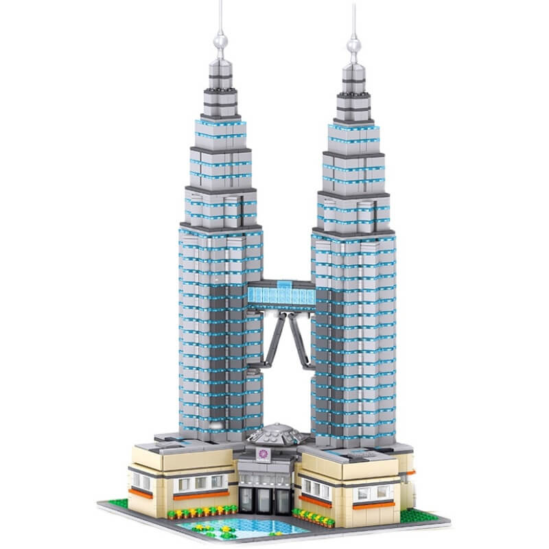 ZHEGAO QL0965 Famous building: Petronas Twin Towers in Kuala Lumpur Malaysia