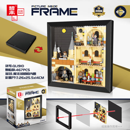 ZHEGAO  QL1910 Idea Series Magic City Building Frame Wall Building Block 467pcs Bricks Toy from China