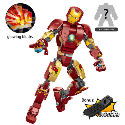 ZIMO 2012 MOC Movie Super Heros Marvel Iron Man Figure Mark 43 Building Blocks with 389pcs bricks Toys Ship from China.