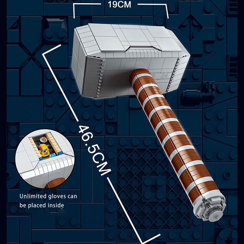 ZIMO 2013 MOC Super Heros Marvel Thor's Hammer Building Blocks 863pcs bricks Toys Ship from China.