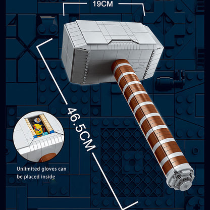 ZIMO 2013 MOC Super Heros Marvel Thor's Hammer Building Blocks 863pcs bricks Toys Ship from China.