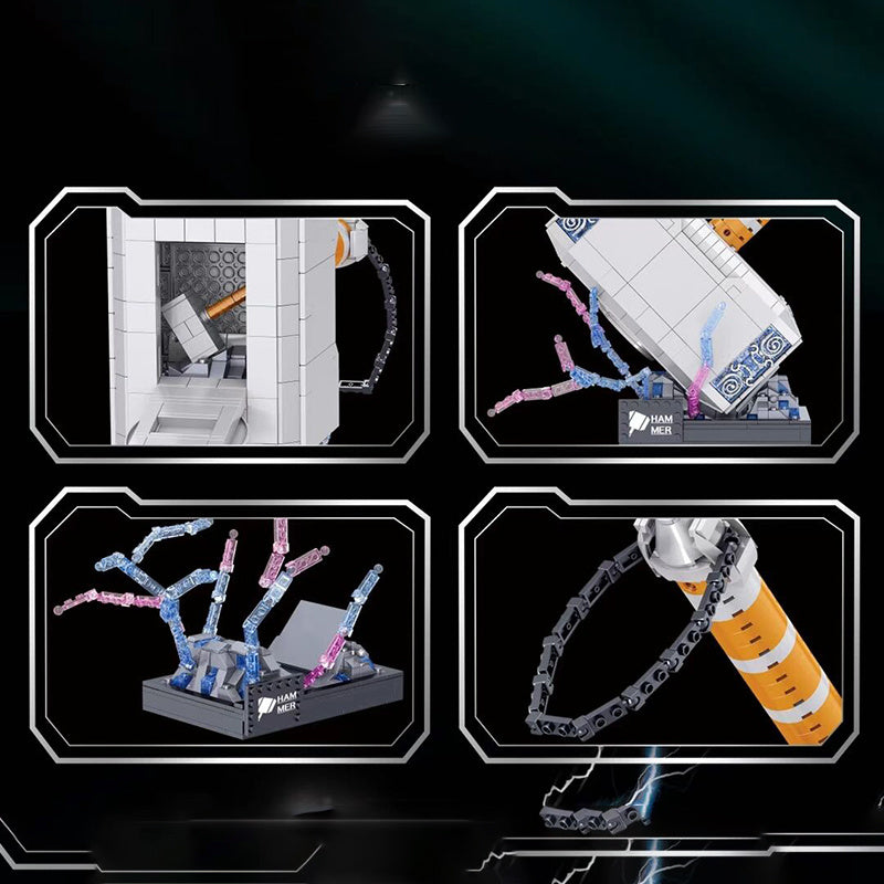 ZheGao QL01037 Mini Bricks Movie Super Heros Hammer Building Blocks 975pcs Bricks  Toys Ship From China.