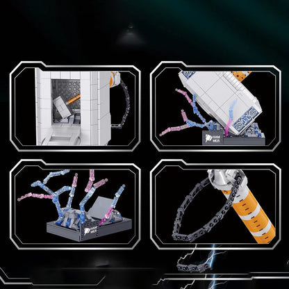 ZheGao QL01037 Mini Bricks Movie Super Heros Hammer Building Blocks 975pcs Bricks  Toys Ship From China.