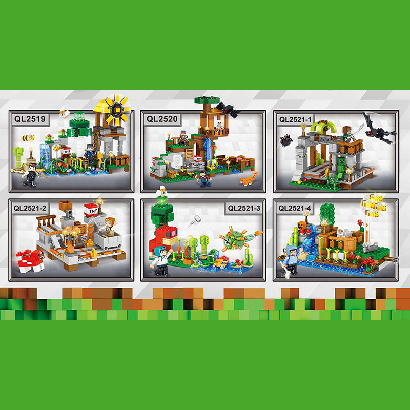 ZheGao QL2520 MOC Game Toys Bricks Cube World Create Tree House Building Blocks 492PCS From China Delivery.