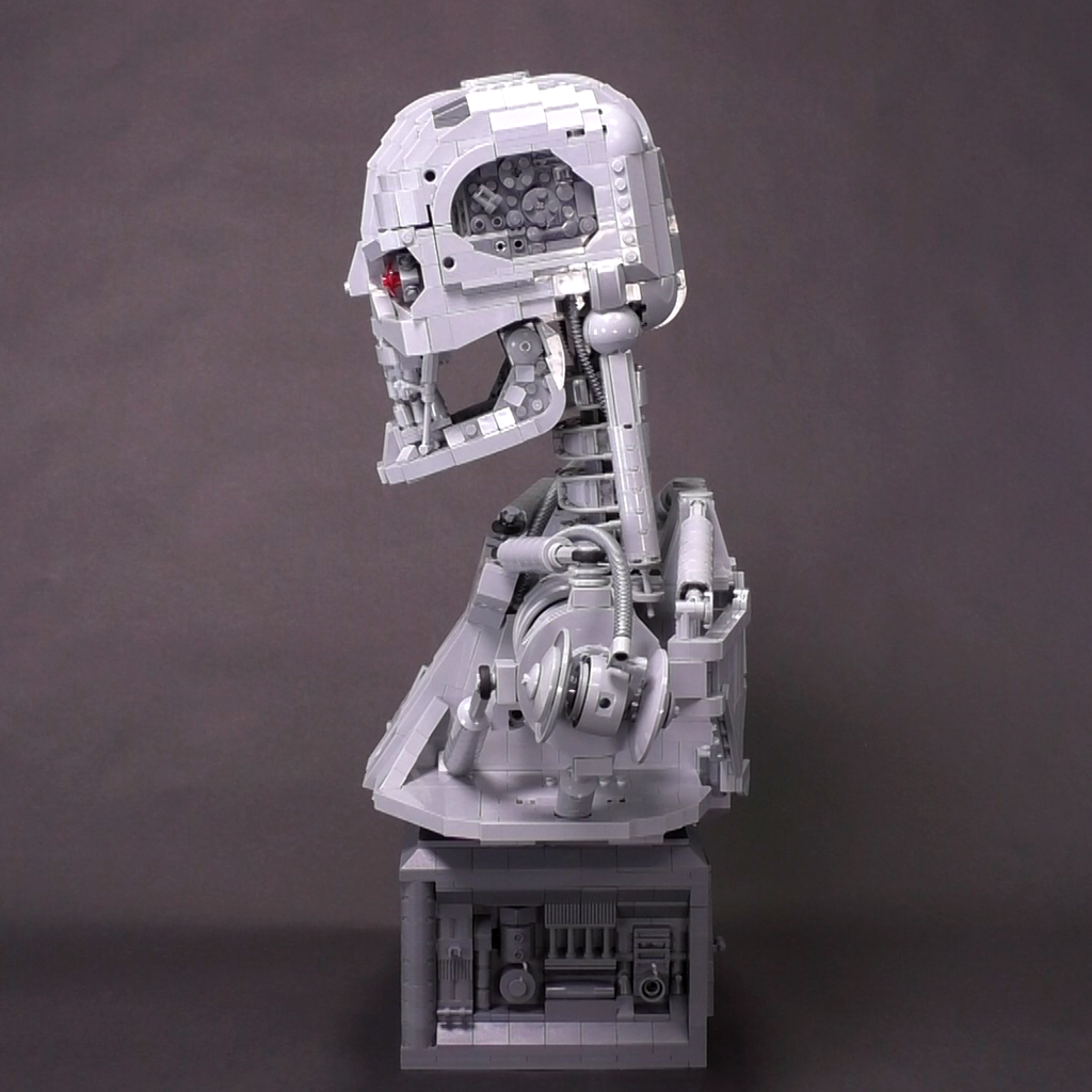 MOC - Terminator T-800 Bust By Martin Latta building blocks series bricks set