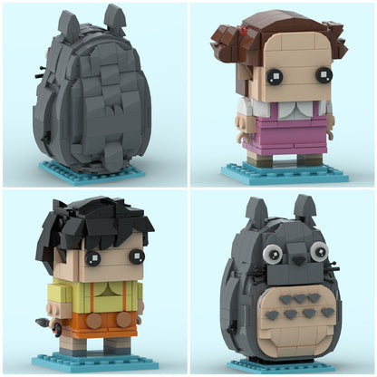MOC My Neighbor Totoro Satsuki and Mei and Totoro