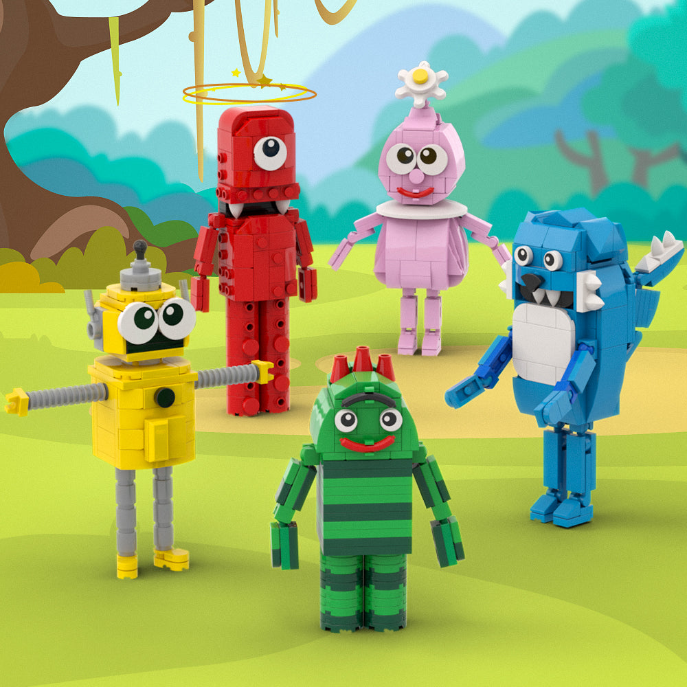 yo gabba gabba Brobee Plex Toodee Foofa Muno