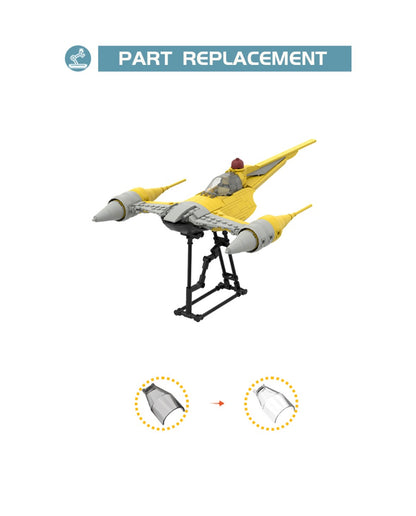 MOC N-1 Starfighter-Minifig Scale building blocks series bricks set