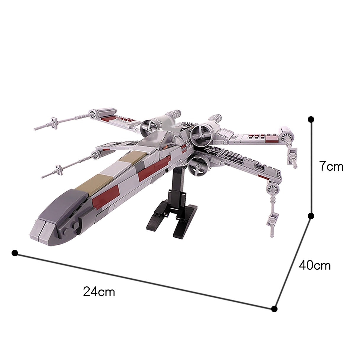 EXS-wing Starfighter - Minifig Scale