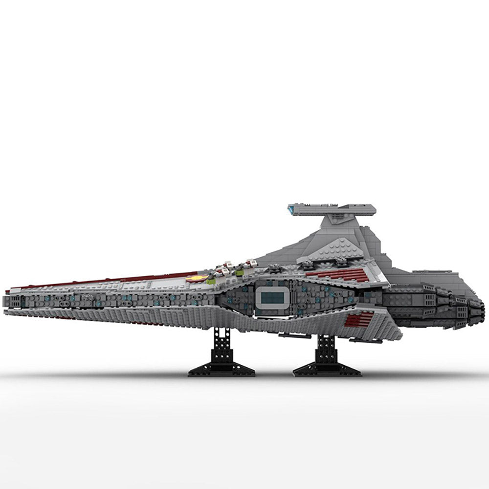 MOC-43186 Venator-class Republic attack cruiser MOC with interior building blocks kit with compatible bricks
