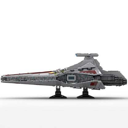 MOC-43186 Venator-class Republic attack cruiser MOC with interior building blocks kit with compatible bricks