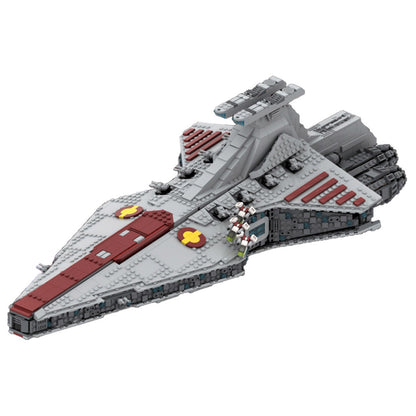 MOC-43186 Venator-class Republic attack cruiser MOC with interior building blocks kit with compatible bricks