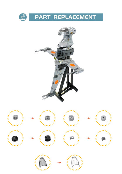 MOC-18137 B-wing Starfighter - Minifig Scale