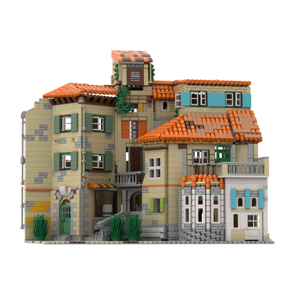 MOC Architecture of Italy building blocks kit with compatible bricks