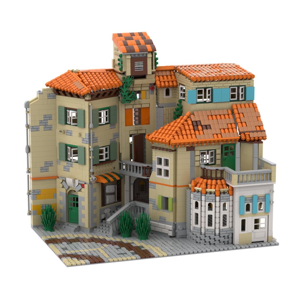 MOC Architecture of Italy building blocks kit with compatible bricks