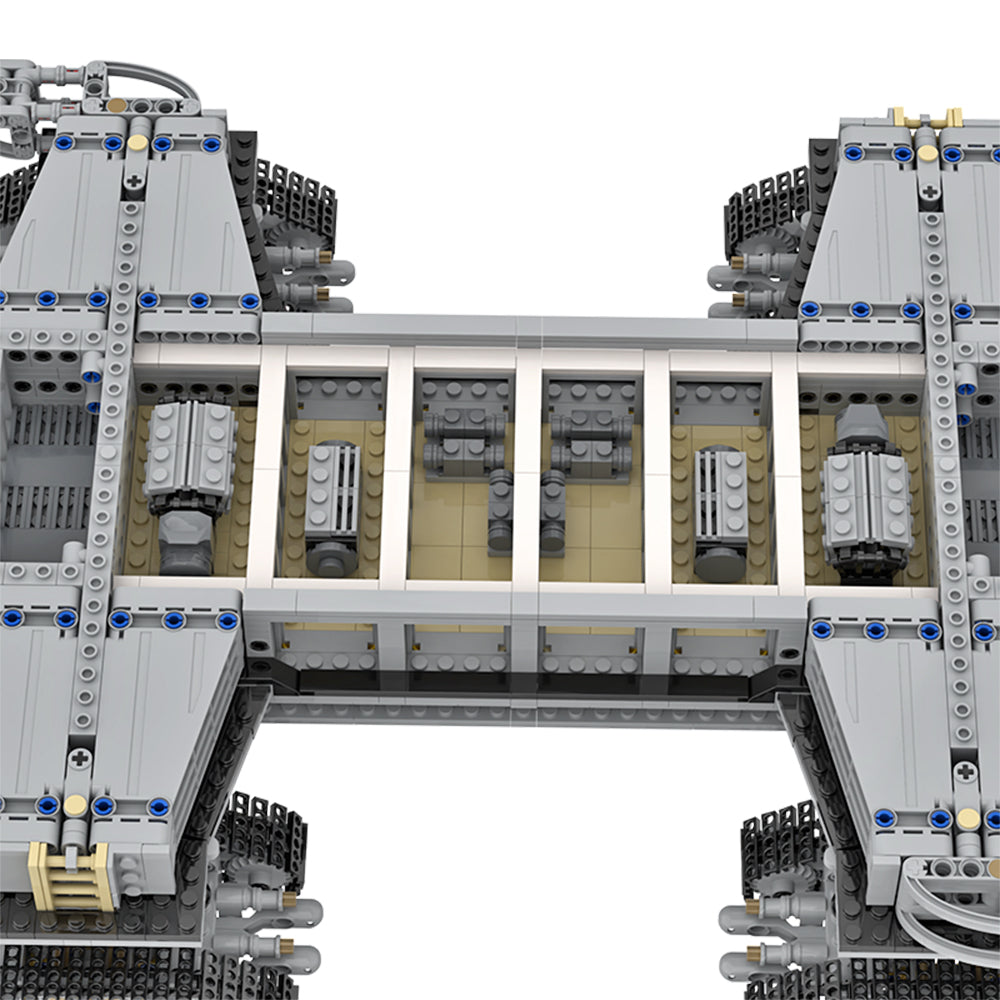 MOC Crawler-transporter for NASA Saturn-V Launch Umbilical Tower or Space Shuttle building blocks kit with compatible bricks