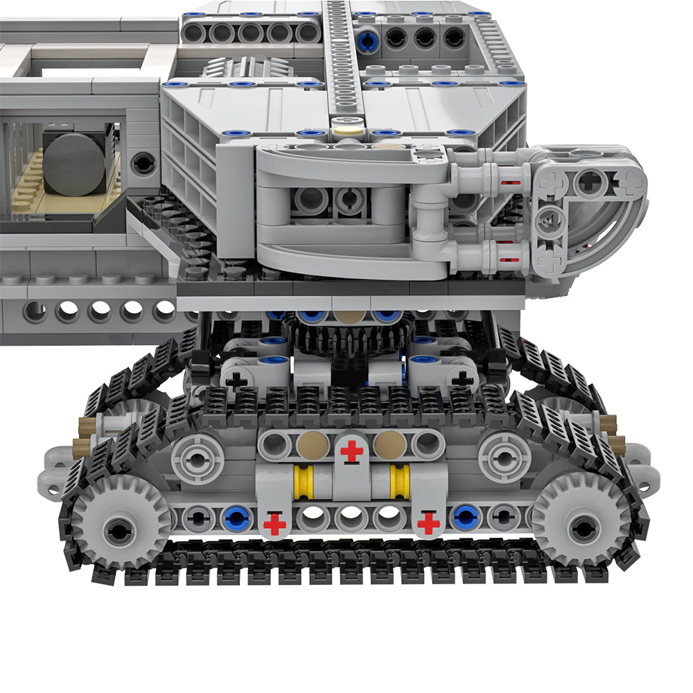 MOC Crawler-transporter for NASA Saturn-V Launch Umbilical Tower or Space Shuttle building blocks kit with compatible bricks