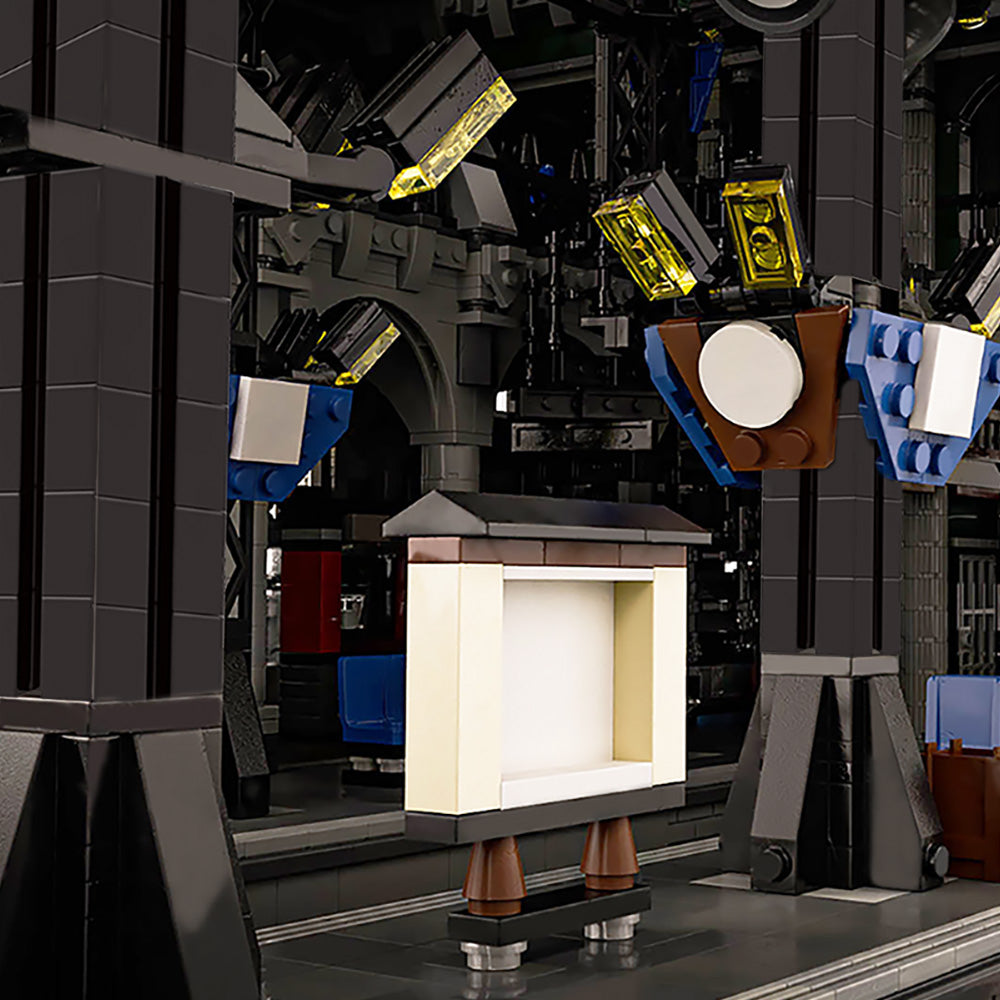 MOC-37719 Modular Train Station-Dark Green building blocks series bricks set