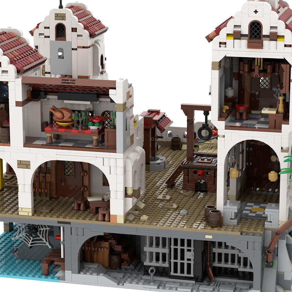 MOC-49155 Eldorado Fortress - Pirates of Barracuda Bay building blocks kit with compatible bricks