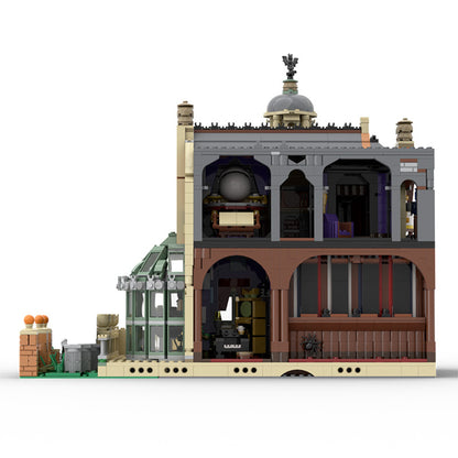 MOC-54244 The Haunted Manor building blocks kit with compatible bricks