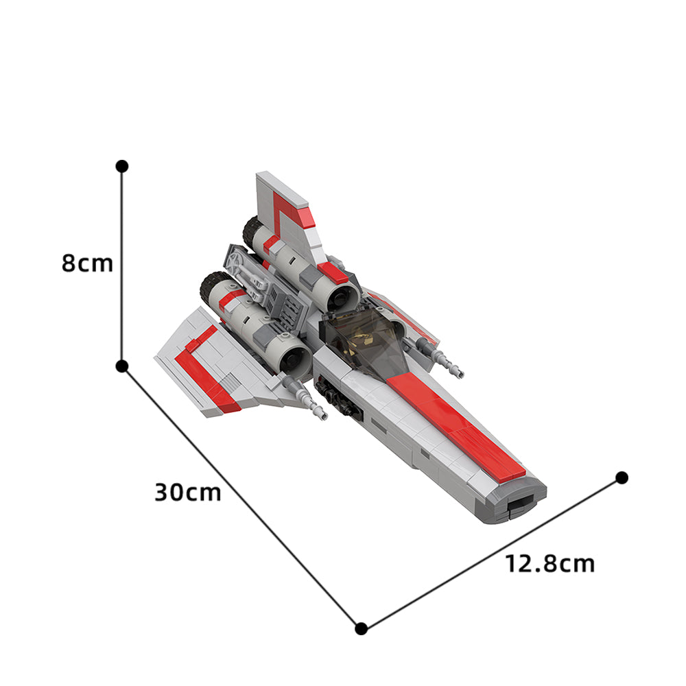 MOC-45867 Colonial Viper MK1 - Version 2.0 - Gray