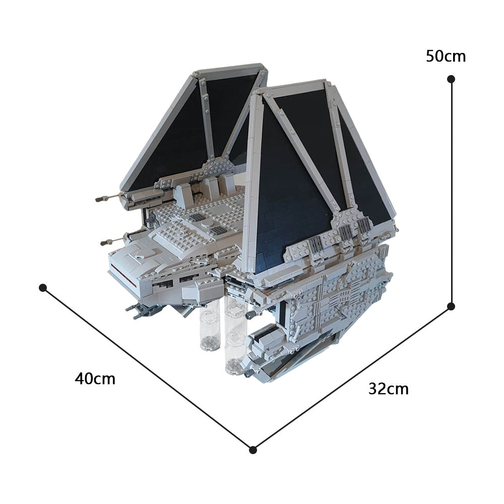 MOC-35928 TIE Echelon Star Wars building blocks kit with compatible bricks