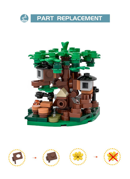 MOC Micro Tree House building blocks series bricks set