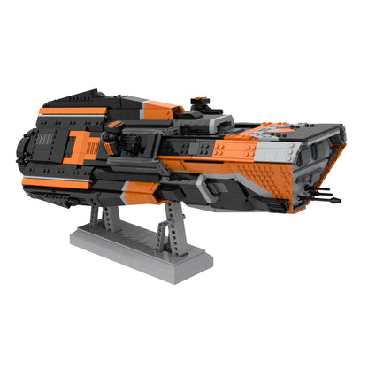 MOC-66577 Morrigan-class Patrol Destroyer from The Expanse building blocks kit with compatible bricks