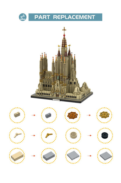 MOC-65795 Sagrada Familia building blocks bricks set