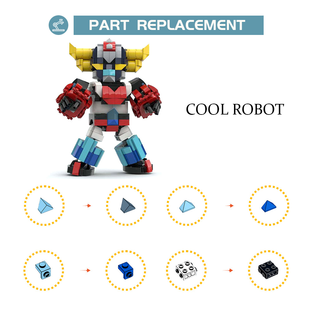 MOC-75508 UFO Robot Goldrake SD building blocks bricks set