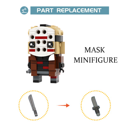 MOC-84775 Jason Voorhees Friday the 13th BrickHeadz building blocks bricks set