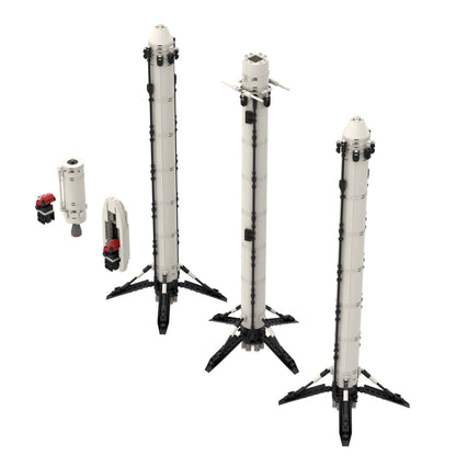 MOC SpaceX Falcon Heavy [Saturn V scale] building blocks series bricks set