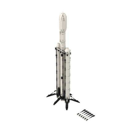 MOC SpaceX Falcon Heavy [Saturn V scale] building blocks series bricks set