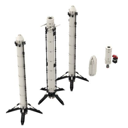MOC SpaceX Falcon Heavy [Saturn V scale] building blocks series bricks set