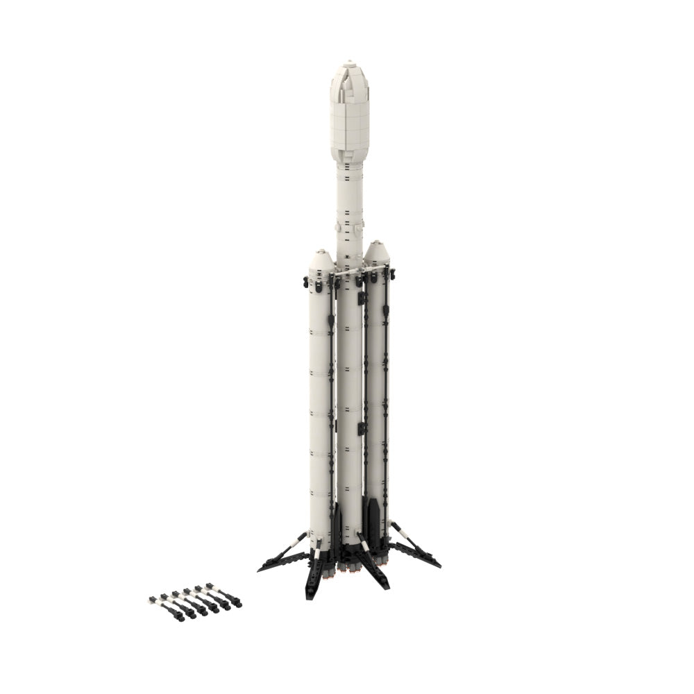 MOC SpaceX Falcon Heavy [Saturn V scale] building blocks series bricks set