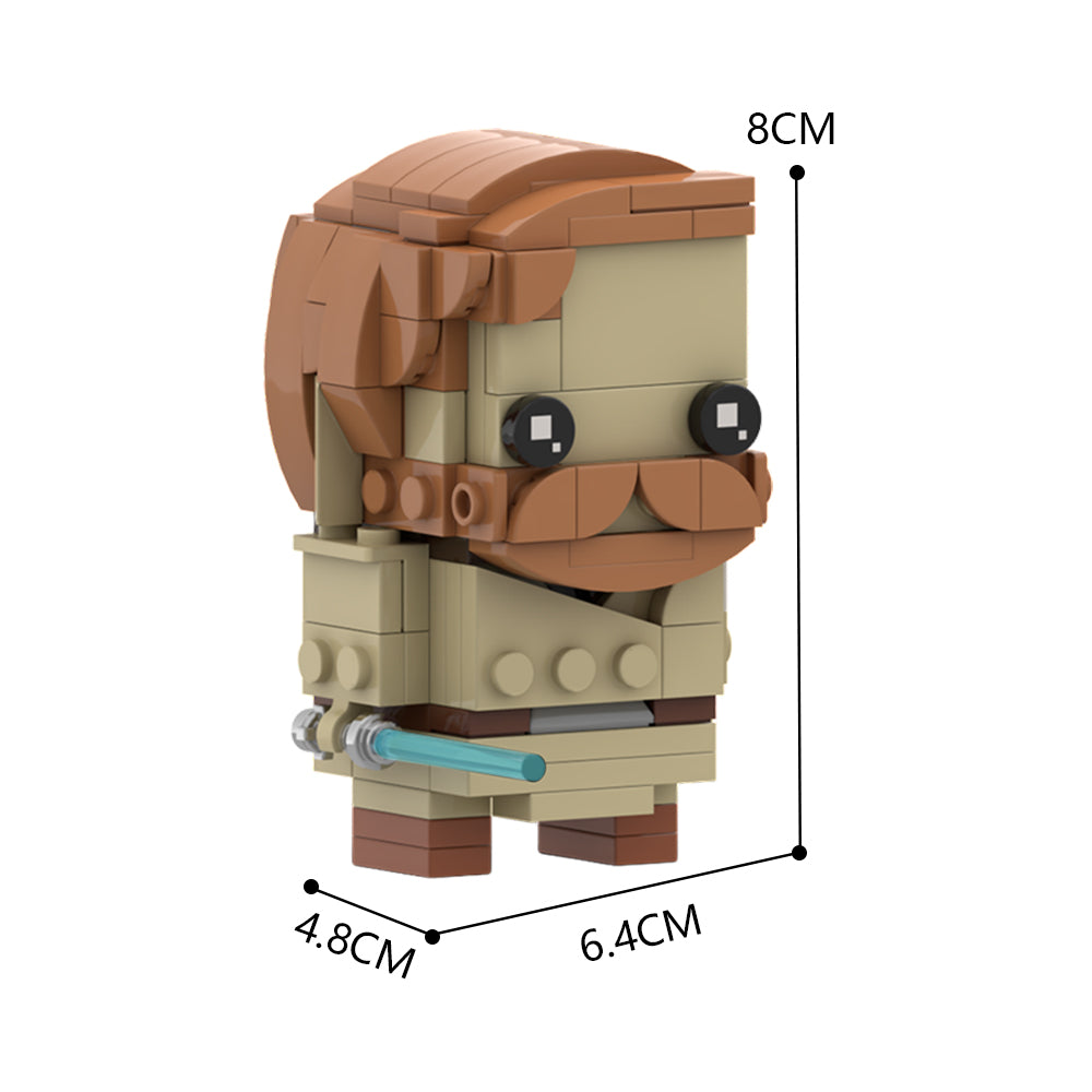 MOC obi-wan BrickHeadZ building blocks series bricks set